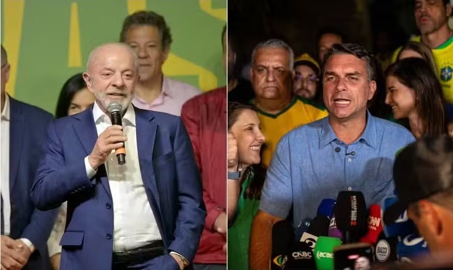 Rali: Flávio aparece 2,2 pontos à frente de Lula no agregador de pesquisas do GLOBO