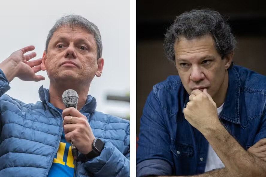 Datafolha: Tarc�sio lidera em SP com 46%, contra 30% de Haddad