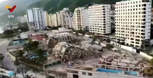Socorristas correm para encontrar v�timas dos terremotos na Venezuela