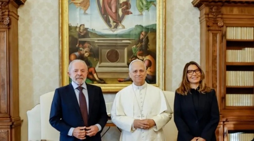 Lula visita papa Leo 14 pela primeira vez