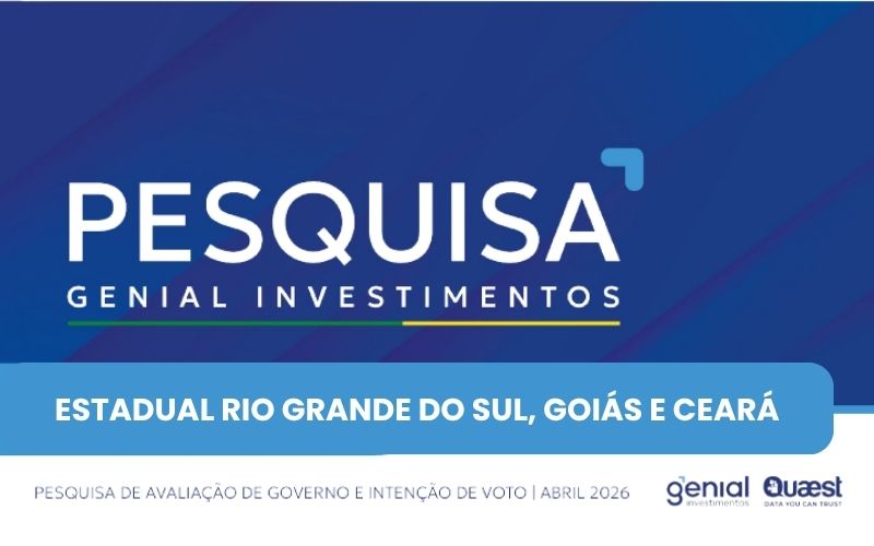 Genial/Quaest divulga mais tr�s pesquisas estaduais