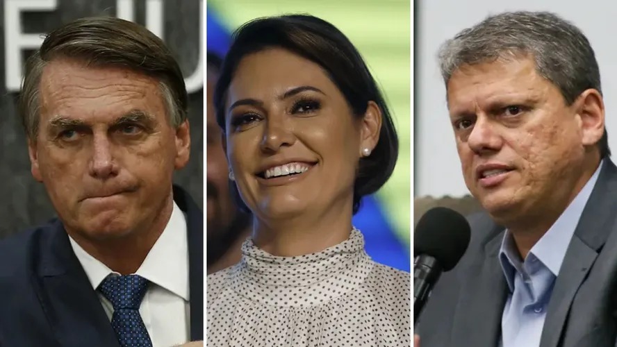 Entre Tarcsio e Michelle, Centro j v nome preferido por Bolsonaro para 2026