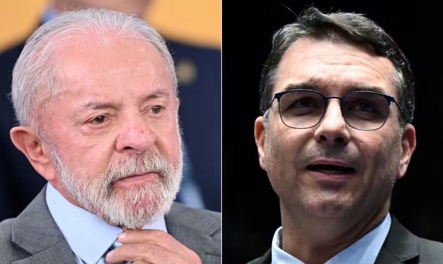 Fl�vio Bolsonaro ganha mais votos no 2� turno do que Lula, aponta pesquisa Genial/Quaest