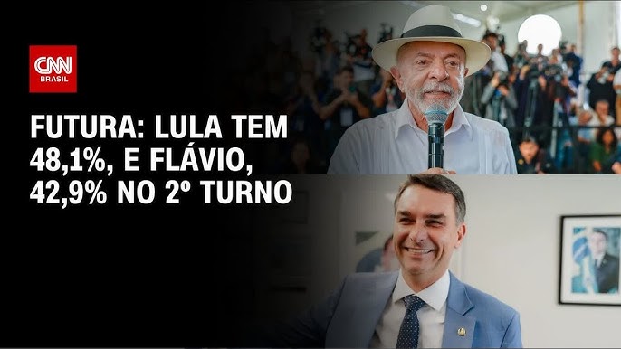 Futura/Apex: Lula tem 48,1%, e Flávio, 42,9% no 2º turno