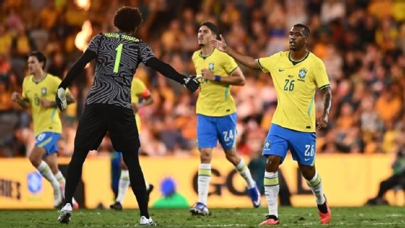 Rayan entra bem e salva 'novo Brasil' de Ancelotti de derrota para a Austr�lia no in�cio do ciclo da Copa-2030