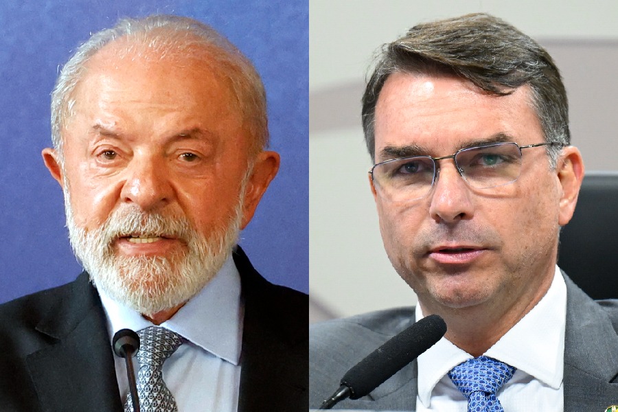 Lula e Fl�vio Bolsonaro empatam no 2� turno em nova pesquisa AtlasIntel/Bloomberg