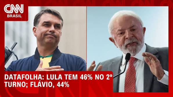 Datafolha: Lula tem 46% no 2� turno; Fl�vio, 44%