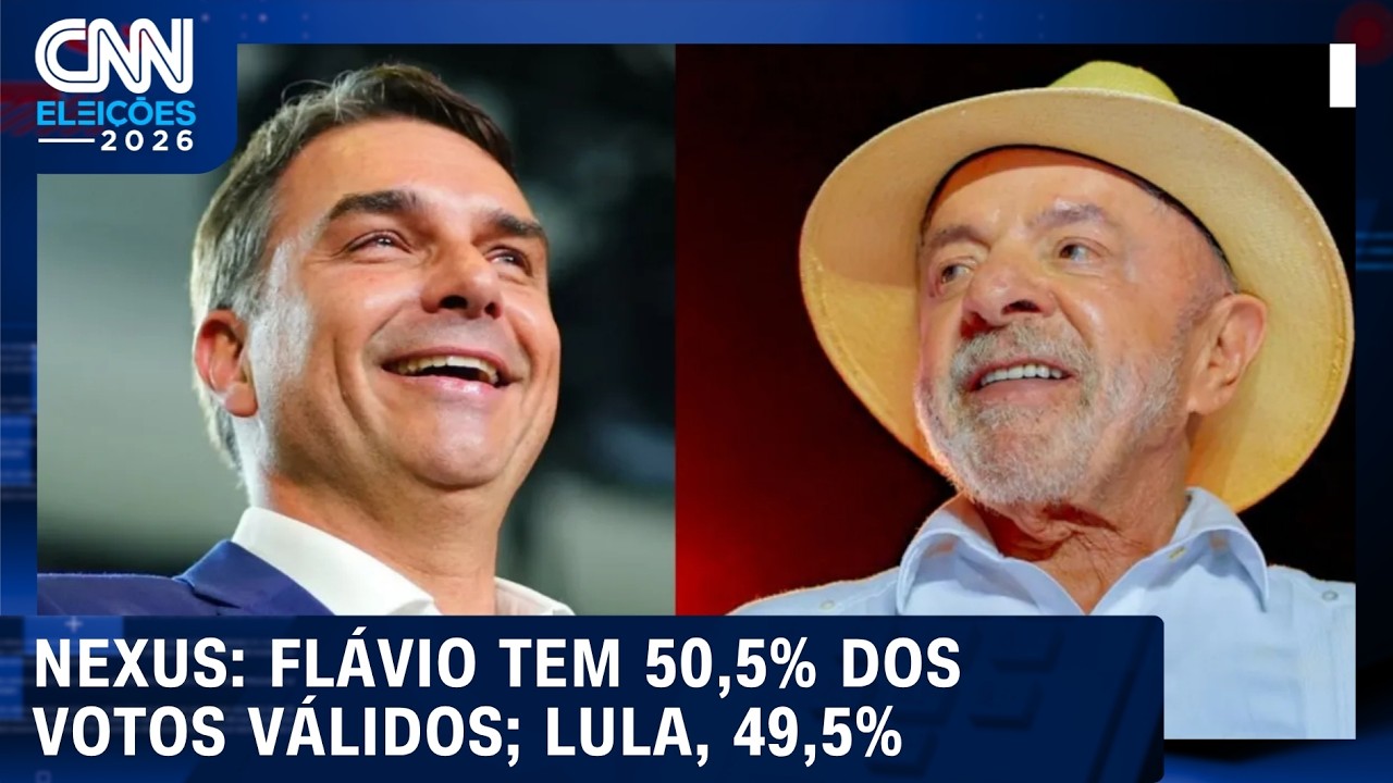 Nexus/BTG: Flávio tem 50,5% de votos válidos no 2º turno; Lula, 49,5%