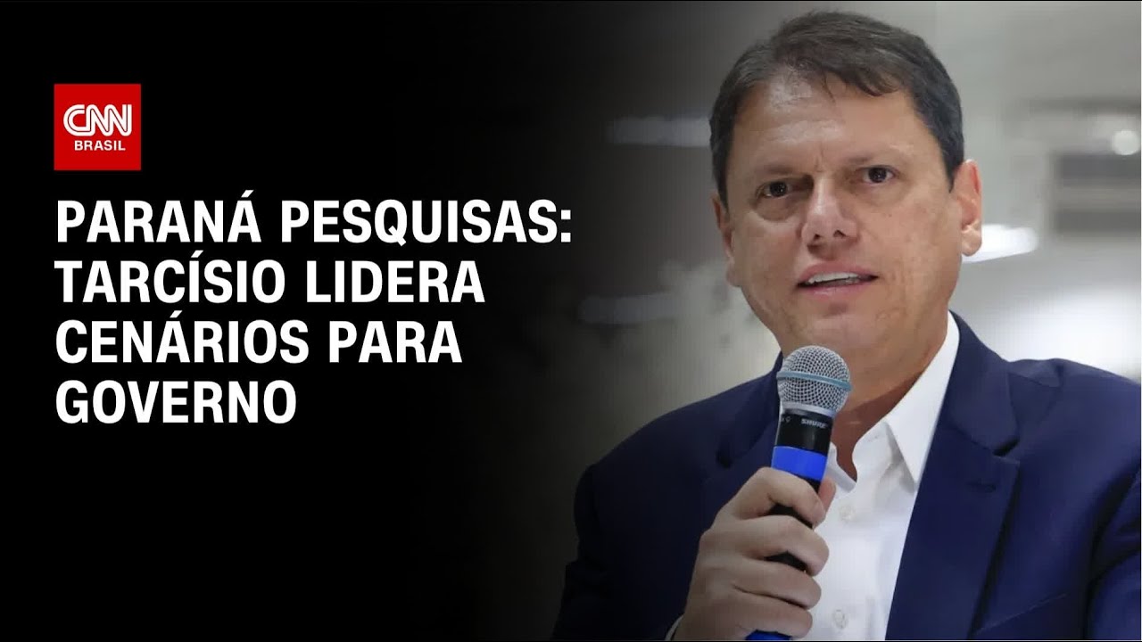 Paran� Pesquisas: Tarc�sio lidera todos os cen�rios ao governo de SP